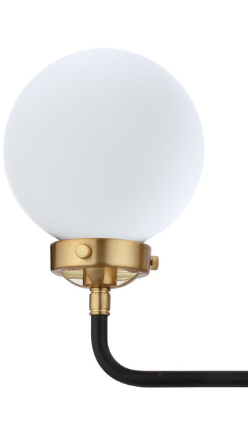 Caleb Brass Vanity Wall Sconce Frosted - JONATHAN Y